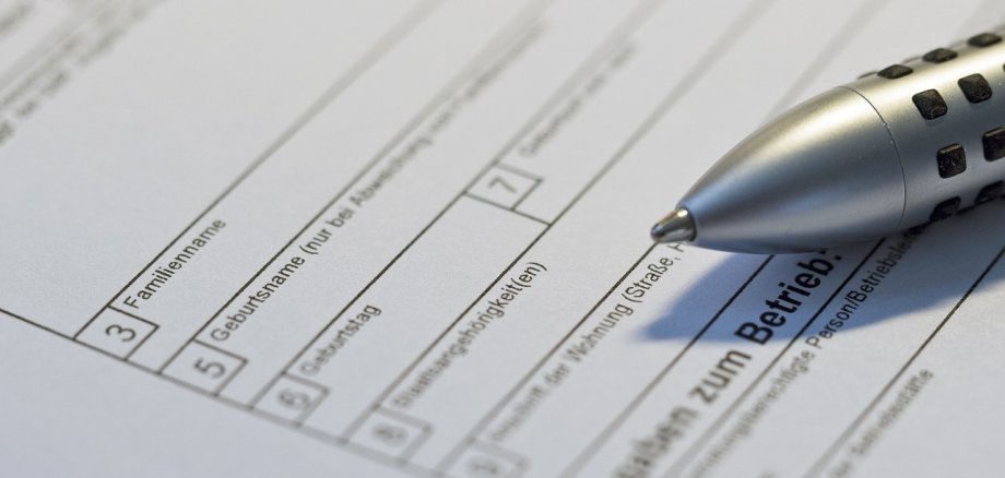 Formulario Un formulario para rellenar con una birome